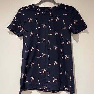 Banana Republic 100% cotton tshirt color navy